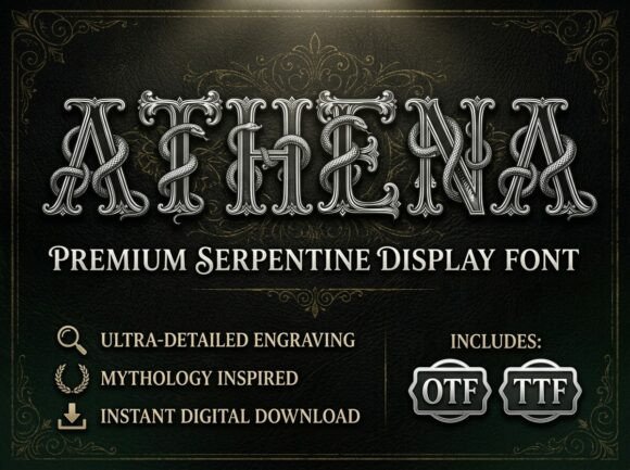 Athena: A Bold Display Font for Creative Expression