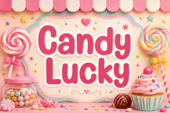Candy Lucky: A Sweetened Display Font for the Modern World of Treats and Crafts