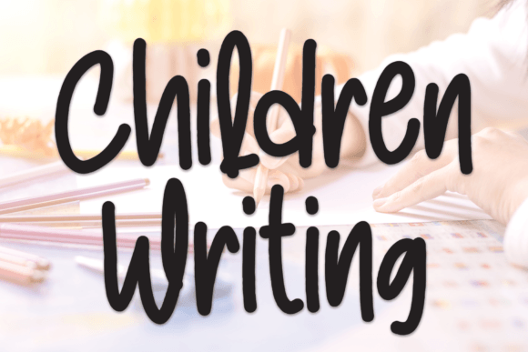 Children Writing: A Handwritten Font for Creative Expression