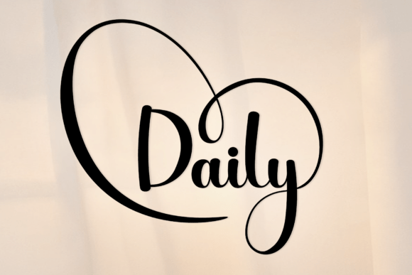 Daily: A Timeless Handwritten Font for Creative Expression