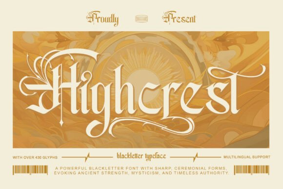 Highcrest: Timeless Elegance in Every Letter