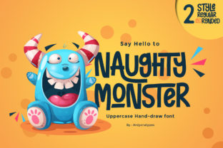 Naughty Monster: A Playful Font for Creative Projects