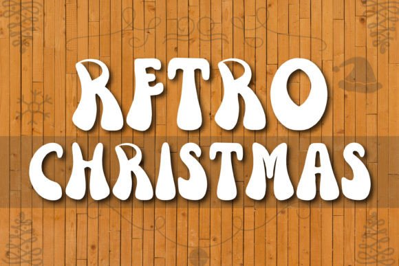 Retro Christmas: A Bold, Quirky Font for Creative Expression