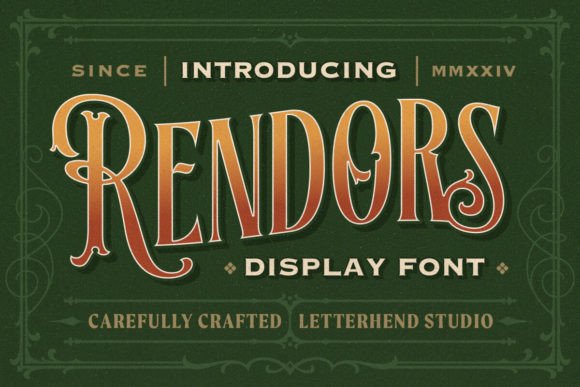 Ronders: A Vintage-Inspired Typeface with Bold Character
