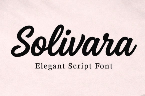 Solivara: Elegant Script for Modern Design