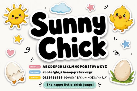 Sunny Chick: A Bold, Playful Typeface for Expressive Design