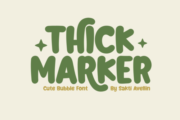 Thick Marker: A Playful and Versatile Font for Creative Projects