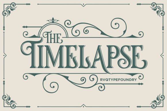 Timelapse: A Bold Blackletter Font for Impactful Design