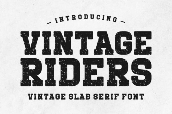 Vintage Riders: A Bold Statement in Typography